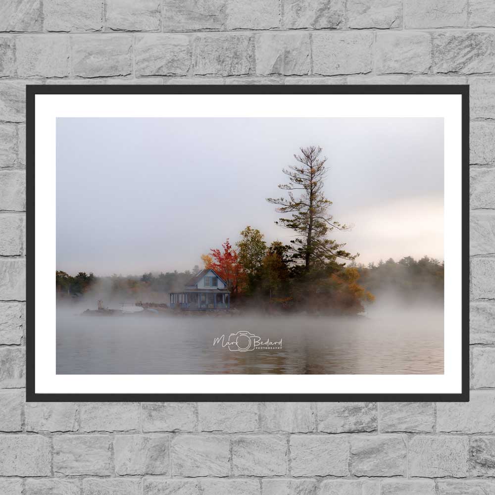 loon_island_newfound_lake_main Loon Island on Newfound Lake photo in a frame